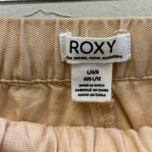 Roxy Precious Cargo Pull on wide leg pant LG surfer beach coastal casual pockets - Picture 5 of 8